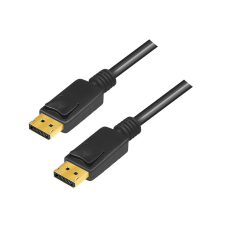 LogiLink DisplayPort kábel, DP/M-DP/M, 8K/60 Hz, fekete, 5 m kábel és adapter