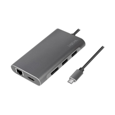 LogiLink Dockingstation USB 3.2 Gen1,USB-C,8-Port,PD,silber (UA0382) laptop kellék