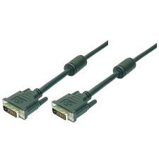 LogiLink DVI Cable,2x male,Dual Link, black,2M kábel és adapter