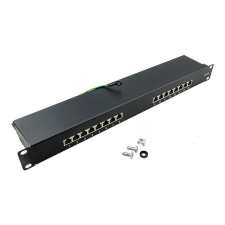 LogiLink EconLine patch panel - 1U - 19" (NP0057) - Kiegészítők asztali számítógép kellék