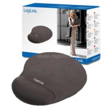LogiLink Egérpad, géles csuklótámasszal, fekete (LOGILINK_ID0027) egérpad