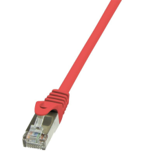 LogiLink F/UTP patch kábel Cat.5e 2m piros (CP1054S) kábel és adapter