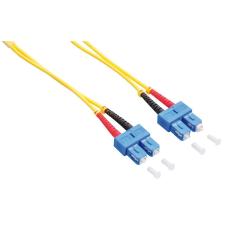 LogiLink Fiber duplex patch kábel, OS2, 9/125 , LC-SC, sárga, 1 m kábel és adapter