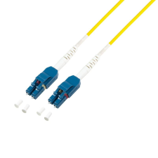 LogiLink Fiber duplex patch kábel OS2 9/125 Uniboot LC-LC 15m sárga (FP0UB15) (FP0UB15) kábel és adapter