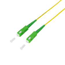 LogiLink Fiber szimplex patch kábel, OS2, SM G.657.A2, SC/APC-SC/APC, 20 m kábel és adapter
