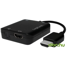 LogiLink HDMI + Optikai Átalakító Fekete 10cm CV0106 kábel és adapter