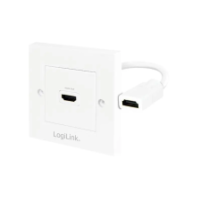 LogiLink HDMI Wall Plate with 1x HDMI female White AH0014 kábel és adapter