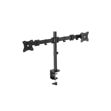 LogiLink Kettős monitortartó, 13 27" acél, 428 mm karhossz tv állvány és fali konzol