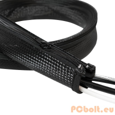 LogiLink LogiLink KAB0047 Kábelvédő/Kábelrendező (Cipzáras) 2m Fekete