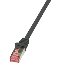 LogiLink LogiLink Patch kábel PrimeLine, Cat.6, S/FTP, fekete, 1,5 m kábel és adapter
