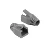 LogiLink Logilink RJ45 feszültségmentesítő védőburkolat, 8 mm, szürke, 10 db
