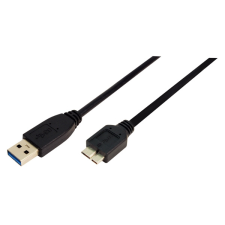 LogiLink LogiLink USB 3.0 csatlakozó kábel A-&gt;B Micro 2x apa 0.6 m kábel és adapter