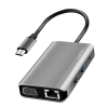 LogiLink Logilink USB 3.2 Gen 1 dokkoló állomás, USB-C, 7 port, PD, antracit