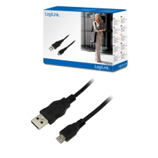 LogiLink micro USB kábel 1.8 méter (USB 2.0 A apa - USB Micro apa) kábel és adapter