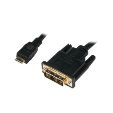LogiLink Mini HDMI > DVI-D kábel 1.0m kábel és adapter