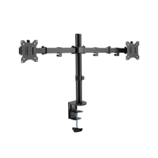 LogiLink - mounting kit - adjustable arm - for 2 LCD displays - black (BP0098) monitor kellék