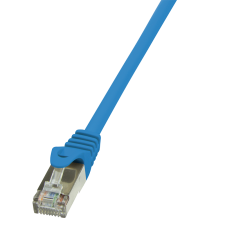 LogiLink - patch kábel, Cat.5e F/UTP 0,25m kék - CP1016S kábel és adapter