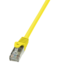 LogiLink - patch kábel, Cat.5e F/UTP 3,00m sárga - CP1067S kábel és adapter
