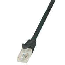 LogiLink - patch kábel, CAT 5e UTP 0,50m fekete - CP1023U kábel és adapter