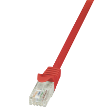 LogiLink - patch kábel, CAT 5e UTP 0,50m piros - CP1024U kábel és adapter