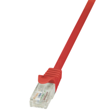 LogiLink - patch kábel, CAT 5e UTP 1m piros - CP1034U kábel és adapter