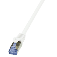 LogiLink - patch kábel, Cat.6A 10G S/FTP PIMF PrimeLine 10m fehér - CQ3091S kábel és adapter