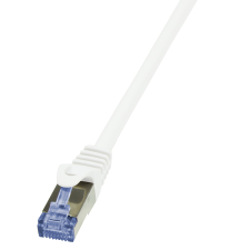 LogiLink - patch kábel, Cat.6A 10G S/FTP PIMF PrimeLine 15m fehér - CQ3101S kábel és adapter