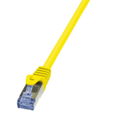 LogiLink patch kábel, Cat.6A 10G S/FTP PIMF PrimeLine sárga 10m kábel és adapter
