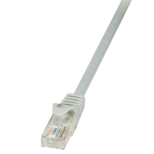 LogiLink patch kábel econline, cat.5e, u/utp, szürke, 0,5 m kábel és adapter
