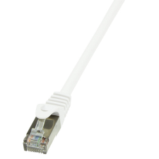 LogiLink Patch kábel Econline, Cat.6, F/UTP, fehér, 2 m kábel és adapter