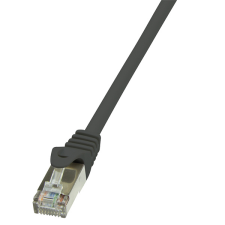 LogiLink Patch kábel Econline, Cat.6, F/UTP, fekete, 10 m - CP2093S kábel és adapter