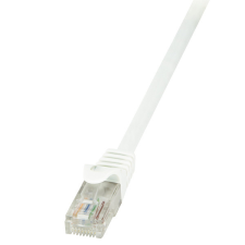 LogiLink Patch kábel Econline, Cat.6, U/UTP, fehér, 10 m kábel és adapter