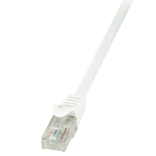 LogiLink Patch kábel Econline, Cat.6, U/UTP, fehér, 7,5 m kábel és adapter