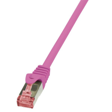 LogiLink Patch kábel PrimeLine Cat.6 S/FTP 0,25m rózsaszín (CQ2019S) (CQ2019S) kábel és adapter