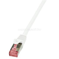 LogiLink Patch kábel PrimeLine, Cat.6, S/FTP, fehér, 1 m (LOGILINK_CQ2031S) kábel és adapter
