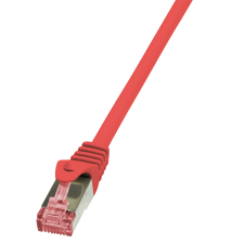 LogiLink Patch kábel PrimeLine, Cat.6, S/FTP, piros, 1 m kábel és adapter