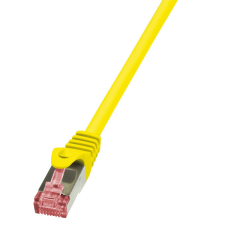 LogiLink Patch kábel PrimeLine, Cat.6, S/FTP, sárga, 1,5 m kábel és adapter