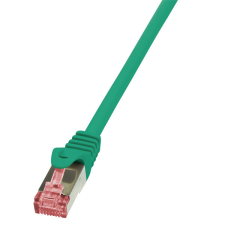 LogiLink Patch kábel PrimeLine, Cat.6, S/FTP, zöld, 0,5 m kábel és adapter