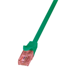 LogiLink Patch kábel PrimeLine, Cat.6, U/UTP, zöld, 1,5 m kábel és adapter