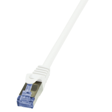 LogiLink patch kábel primeline, cat.6a, s/ftp, fehér, 2 m kábel és adapter