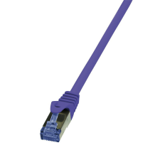 LogiLink Patch kábel PrimeLine, Cat.6A, S/FTP, lila, 10 m kábel és adapter