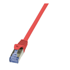 LogiLink Patch kábel PrimeLine, Cat.6A, S/FTP, piros, 1,5 m kábel és adapter