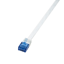 LogiLink Patch kábel SlimLine, lapos, Cat.6, U/UTP, 0,5 m kábel és adapter