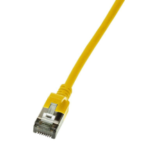 LogiLink Patch kábel SlimLine Ultraflex Cat.6A U/FTP 5m sárga (CQ9077S) kábel és adapter