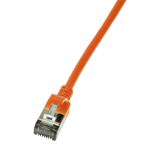 LogiLink Patch kábel SlimLine, Ultraflex, Cat.6A, U/FTP, narancssárga, 1 m egyéb hálózati eszköz