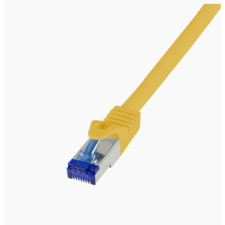 LogiLink Patch kábel Ultraflex Cat.6A S/FTP 0,5m sárga (C6A027S) (C6A027S) kábel és adapter