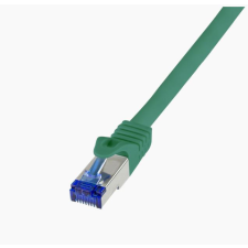 LogiLink Patch kábel Ultraflex Cat.6A S/FTP 0,5m zöld (C6A025S) kábel és adapter