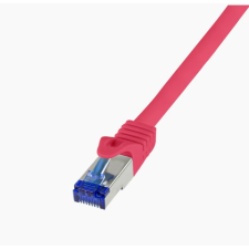 LogiLink Patch kábel Ultraflex Cat.6A S/FTP 1,5m piros (C6A044S) (C6A044S) kábel és adapter