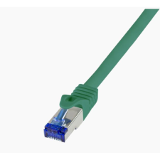 LogiLink Patch kábel Ultraflex Cat.6A S/FTP 7,5m zöld (C6A085S) (C6A085S) kábel és adapter