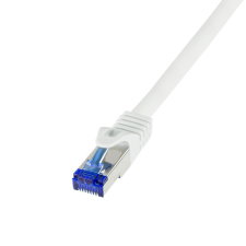 LogiLink Patch kábel Ultraflex, Cat.6A, S/FTP, fehér, 5 m kábel és adapter